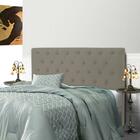 Cabeceira Embaixatriz Plus Casal 1400mm Veludo Slim Castor -