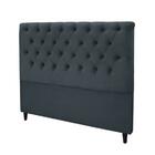 Cabeceira Embaixatriz Plus King Size 1950mm Suede Cinza - Sim