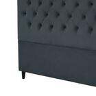 Cabeceira Embaixatriz Plus King Size 1950mm Suede Cinza - Sim