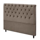 Cabeceira Embaixatriz Plus Queen 1600mm Suede Bege - Simbal