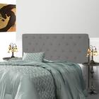 Cabeceira Embaixatriz Plus Queen 1600mm Veludo Slim Chumbo -