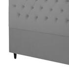 Cabeceira Embaixatriz Plus Solteiro 900mm Linho Cinza - Simbal