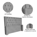 Cabeceira Emma Para Cama Box Solteiro Linho Cores - Ds Estofa