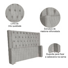 Cabeceira Emma Para Cama Box Solteiro Linho Cores - Ds Estofa