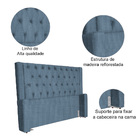 Cabeceira Emma Para Cama Box Solteiro Linho Cores - Ds Estofa