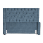 Cabeceira Emma Para Cama Box Solteiro Linho Cores - Ds Estofa