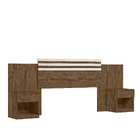 Cabeceira Emporium Com 2 Mesas De Cabeceira Castanho Wood Off