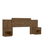 Cabeceira Emporium Com 2 Mesas De Cabeceira Castanho Wood Off