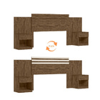 Cabeceira Emporium Com 2 Mesas De Cabeceira Castanho Wood Off