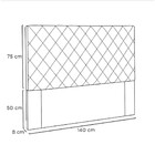Cabeceira Esmeralda 140 Cm Casal
