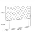 Cabeceira Esmeralda 140 Cm Casal