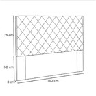 Cabeceira Esmeralda 160 Cm Queen
