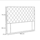 Cabeceira Esmeralda 160 Cm Queen