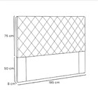 Cabeceira Esmeralda 195 Cm King