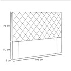 Cabeceira Esmeralda 195 Cm King