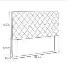 Cabeceira Esmeralda 195 Cm King