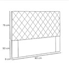 Cabeceira Esmeralda 90 Cm Solteiro