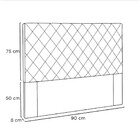 Cabeceira Esmeralda 90 Cm Solteiro