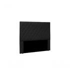 Cabeceira Esmeralda Corano Preto Solteiro 0,90cm Spezzia