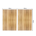 Cabeceira Esmeralda Madeira Maciça Ripada 200cm Para Cama Kin