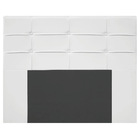 Cabeceira Esmeralda Para Cama Box Casal 140 Cm Corino Branco