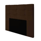 Cabeceira Esmeralda Para Cama Box Queen 160 Veludo Marrom - D