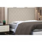 Cabeceira Esmeralda Suede Bege Casal Spezzia