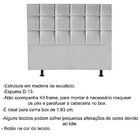Cabeceira Espanha Grafite 195cm King