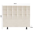 Cabeceira Espanha Marfim 160cm Queen Bebezin