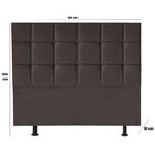 Cabeceira Espanha Marrom 90cm Solteiro
