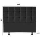 Cabeceira Espanha Preto 195cm King