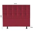 Cabeceira Espanha Vermelho 140cm Casal Bebezin