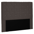 Cabeceira Estofada 140 Cm Casal Glass Suede Marrom - Nexta Ca