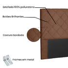 Cabeceira Estofada 140 Cm Glass Veludo Telha - Nexta Casa