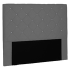 Cabeceira Estofada 160 Cm Glass Suede Cinza - Nexta Casa