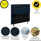 Cabeceira Estofada 90 Cm Alemanha Suede Azul Marinho