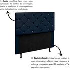 Cabeceira Estofada 90 Cm Alemanha Suede Azul Marinho