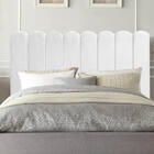 Cabeceira Estofada Alanis 100cm Solteiro Suede Branco - D A D