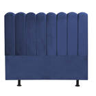 Cabeceira Estofada Alanis 160cm Queen Suede Azul Marinho - D