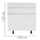 Cabeceira Estofada Argentina 140cm Casal Suede Branco - D A D