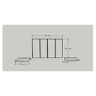 Cabeceira Estofada Bege Maceió + Bancada - Solteiro - Box