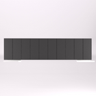 Cabeceira Estofada Bela + Bancada Preto Casal Box