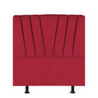 Cabeceira Estofada Bélgica 140cm Casal Suede Vermelho - D A D