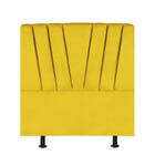 Cabeceira Estofada Bélgica 140cm Solteiro Suede Amarelo - D A