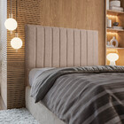 Cabeceira Estofada Bella Casal 140cm Linho Creme - Shop Das C