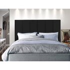 Cabeceira Estofada Box Casal Jade J&a Móveis Preto