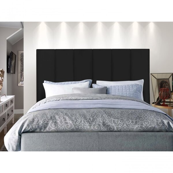 Cabeceira Estofada Box Casal Jade J&a Móveis Preto