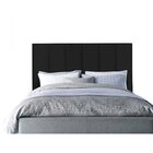 Cabeceira Estofada Box Casal Jade J&a Móveis Preto