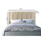 Cabeceira Estofada Box Queen Jade  Bege