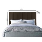 Cabeceira Estofada Box Queen Jade  Marrom